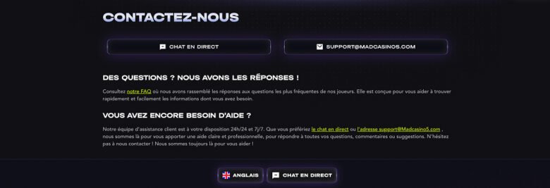 Découvrez les Meilleures Offres et Bonus du Madcasino en Ligne en France à France
